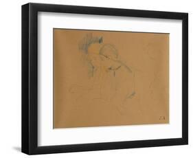 Portrait of Young Girls by Berthe Morisot-Berthe Morisot-Framed Premium Giclee Print