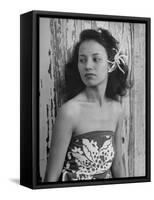 Portrait of Young Hawaiian Woman-null-Framed Stretched Canvas