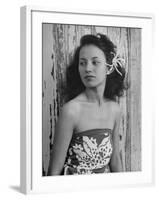 Portrait of Young Hawaiian Woman-null-Framed Photographic Print