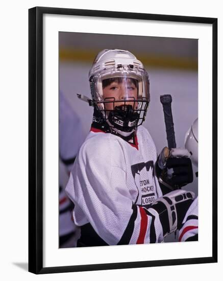 Portrait of Young Ice Hockey Player-null-Framed Photographic Print