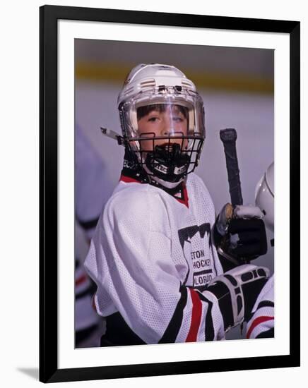 Portrait of Young Ice Hockey Player-null-Framed Photographic Print