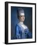 Portrait of Young Lady in Blue by Francois Hubert Drouais-null-Framed Giclee Print