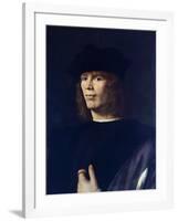 Portrait of Young Man, by Andrea Solario (Ca 1465-1524)-null-Framed Giclee Print