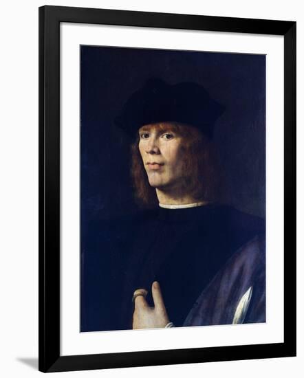 Portrait of Young Man, by Andrea Solario (Ca 1465-1524)-null-Framed Giclee Print