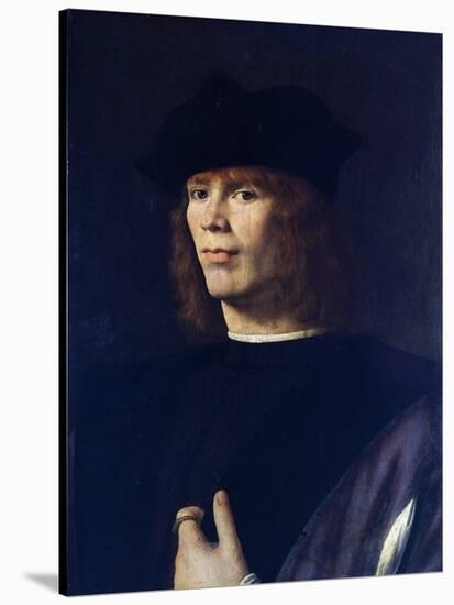 Portrait of Young Man, by Andrea Solario (Ca 1465-1524)-null-Stretched Canvas