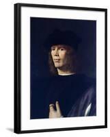 Portrait of Young Man, by Andrea Solario (Ca 1465-1524)-null-Framed Giclee Print