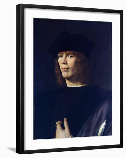 Portrait of Young Man, by Andrea Solario (Ca 1465-1524)-null-Framed Giclee Print