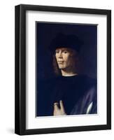 Portrait of Young Man, by Andrea Solario (Ca 1465-1524)-null-Framed Giclee Print