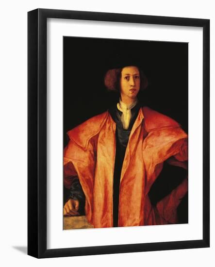 Portrait of Young Man, Perhaps Amerigo Antinori, Ca 1530-Jacopo Carucci-Framed Giclee Print