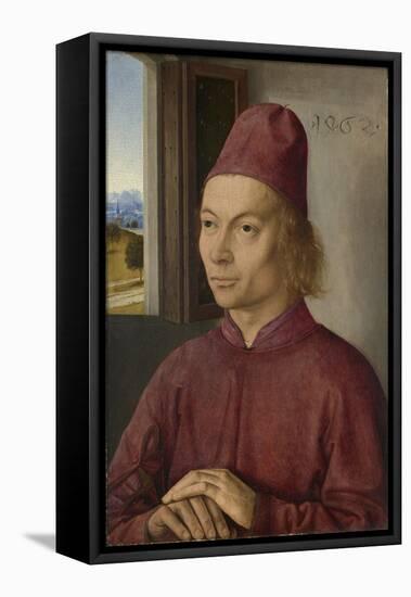 Portrait of Young Man, Perhaps Jan Van Winckele, 1462-Dirck Bouts-Framed Stretched Canvas