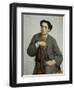 Portrait of Young Man with Cigar-Odoardo Borrani-Framed Giclee Print