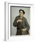 Portrait of Young Man with Cigar-Odoardo Borrani-Framed Giclee Print