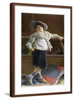 Portrait of Young Man-Tullio Salvatore Quinzio-Framed Giclee Print