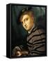Portrait of Young Man-Lorenzo Lotto-Framed Stretched Canvas