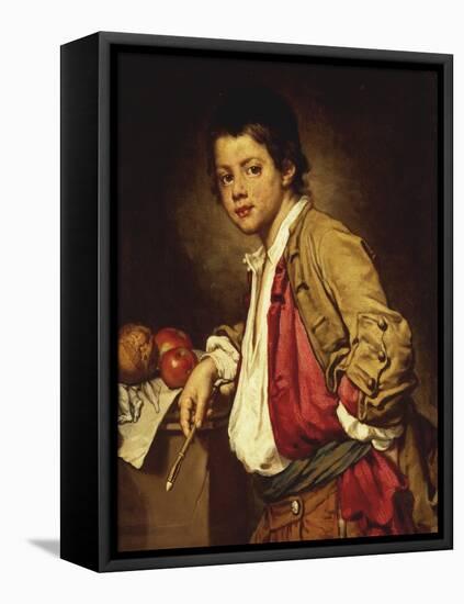 Portrait of Young Painter-Giuseppe Ghislandi-Framed Stretched Canvas