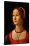 Portrait of Young Woman, 1485-Domenico Ghirlandaio-Stretched Canvas