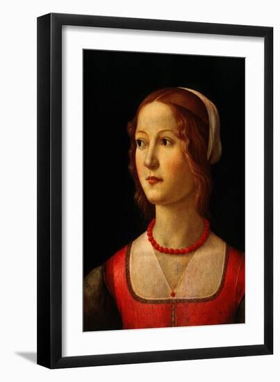 Portrait of Young Woman, 1485-Domenico Ghirlandaio-Framed Giclee Print