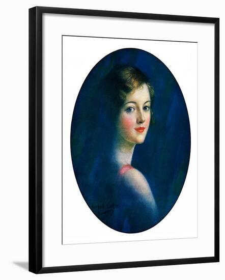"Portrait of Young Woman,"March 8, 1930-William Haskell Coffin-Framed Giclee Print
