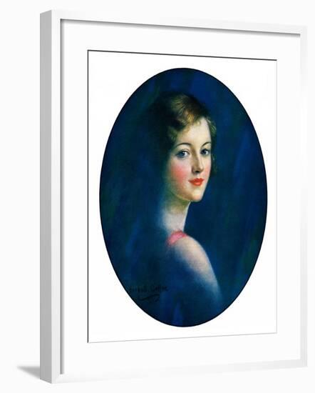 "Portrait of Young Woman,"March 8, 1930-William Haskell Coffin-Framed Giclee Print