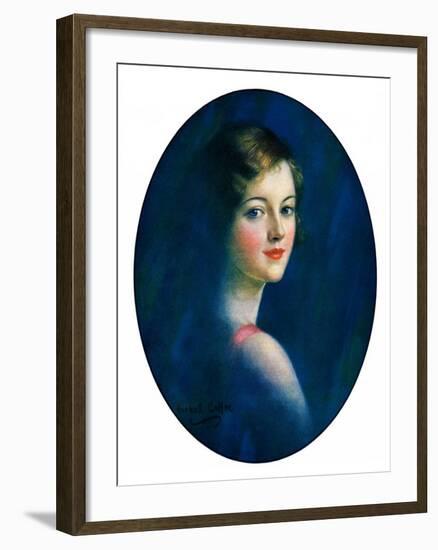 "Portrait of Young Woman,"March 8, 1930-William Haskell Coffin-Framed Giclee Print