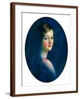 "Portrait of Young Woman,"March 8, 1930-William Haskell Coffin-Framed Giclee Print