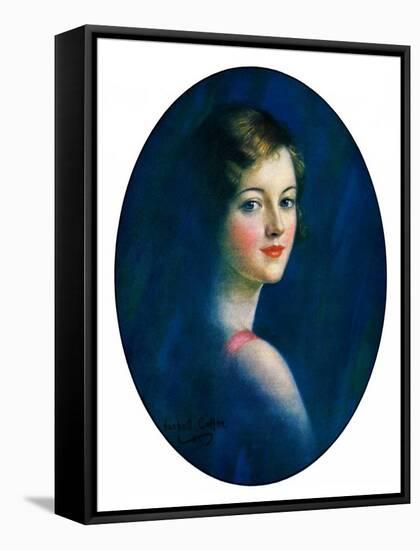 "Portrait of Young Woman,"March 8, 1930-William Haskell Coffin-Framed Stretched Canvas