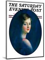 "Portrait of Young Woman," Saturday Evening Post Cover, March 8, 1930-William Haskell Coffin-Mounted Giclee Print