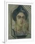 Portrait of Young Woman-null-Framed Premium Giclee Print