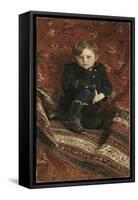 Portrait of Yury Repin, The-Ilya Yefimovich Repin-Framed Stretched Canvas