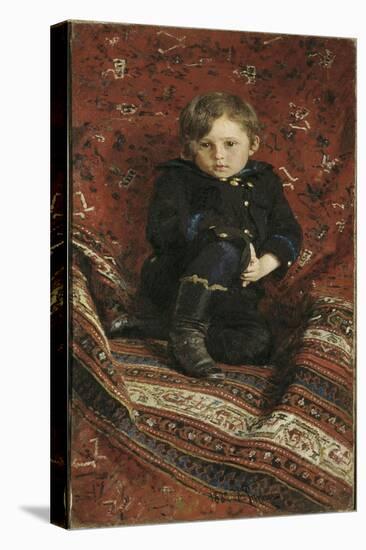 Portrait of Yury Repin, The-Ilya Yefimovich Repin-Stretched Canvas