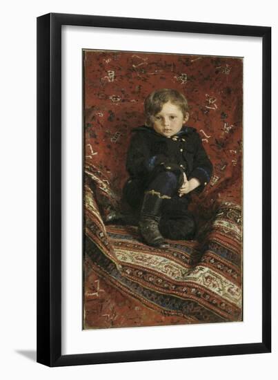 Portrait of Yury Repin, The-Ilya Yefimovich Repin-Framed Giclee Print