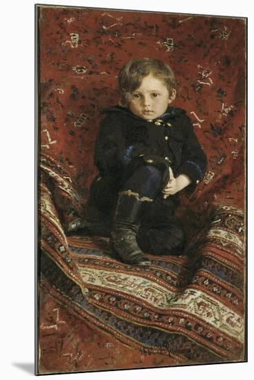 Portrait of Yury Repin, The-Ilya Yefimovich Repin-Mounted Giclee Print