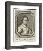 Portrait of Zacharias Jansen, 1655-Jacob Van Meurs-Framed Giclee Print