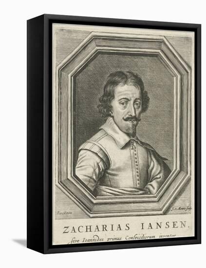 Portrait of Zacharias Jansen, 1655-Jacob Van Meurs-Framed Stretched Canvas