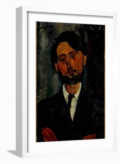 Portrait of Zborowski, 1916-Amedeo Modigliani-Framed Giclee Print