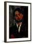 Portrait of Zborowski, 1916-Amedeo Modigliani-Framed Giclee Print