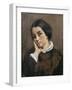 Portrait of Zelie Courbet 1846-Gustave Courbet-Framed Giclee Print