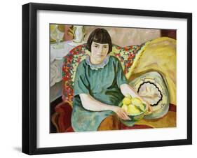 Portrait of Zoum Van Den Eeckhoudt, 1915-Roger Eliot Fry-Framed Giclee Print