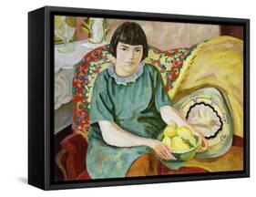 Portrait of Zoum Van Den Eeckhoudt, 1915-Roger Eliot Fry-Framed Stretched Canvas