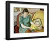 Portrait of Zoum Van Den Eeckhoudt, 1915-Roger Eliot Fry-Framed Giclee Print