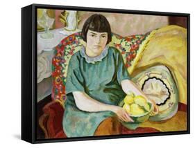 Portrait of Zoum Van den Eeckhoudt-Roger Fry-Framed Stretched Canvas