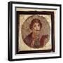 Portrait painting of Sappho, Pompeii, Italy. Artist: Unknown-Unknown-Framed Giclee Print