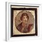 Portrait painting of Sappho, Pompeii, Italy. Artist: Unknown-Unknown-Framed Giclee Print