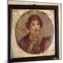 Portrait painting of Sappho, Pompeii, Italy. Artist: Unknown-Unknown-Mounted Giclee Print
