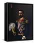 Portrait Painting of the Count of Montalbo in Uniform by Alfred De Dekez-Stefano Bianchetti-Framed Stretched Canvas