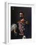 Portrait Painting of the Count of Montalbo in Uniform by Alfred De Dekez-Stefano Bianchetti-Framed Giclee Print