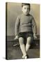 Portrait Photo of a Young Boy-null-Stretched Canvas