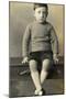 Portrait Photo of a Young Boy-null-Mounted Photographic Print