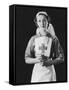 Portrait Photograph of a Rather Angelic Nurse with a Serene Face-null-Framed Stretched Canvas