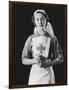 Portrait Photograph of a Rather Angelic Nurse with a Serene Face-null-Framed Photographic Print